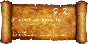 Fleischner Katalin névjegykártya